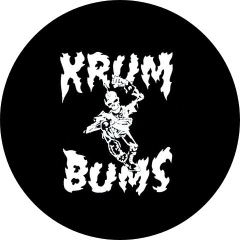 Krum Bums Krumbums Motiv 1 Anstecker mit Sicherheitsnadel Ø 25 mm