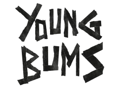 Young Bums Motiv 1 Anstecker mit Sicherheitsnadel Ø 25 mm