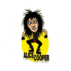 Cooper, Alice Cooper Motiv 3 Anstecker mit Sicherheitsnadel Ø 25mm