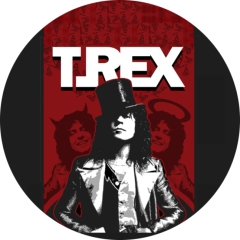 T. Rex Marc Bolan Motiv 4 Anstecker mit Sicherheitsnadel Ø 25mm