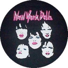 New York Dolls Motiv 4 Anstecker mit Sicherheitsnadel Ø 25mm