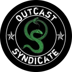 Outcast Syndicate Anstecker mit Sicherheitsnadel Ø 25mm