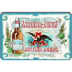 Anheuser-Busch Bottled Beers Motiv 2 Vintage Anstecker mit Sicherheitsnadel Ø 25mm