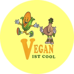 Vegan is cool Motiv 3 Anstecker mit Sicherheitsnadel Ø 25 mm