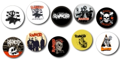 Sammler-Edition Rancid 10 Anstecker Ø 25mm + Flaschenöffner Ø 55mm