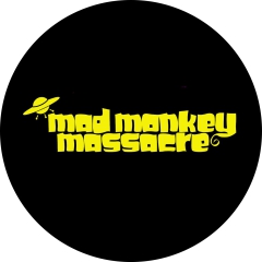 Mad Monkey Massacre Anstecker mit Sicherheitsnadel Ø 25mm